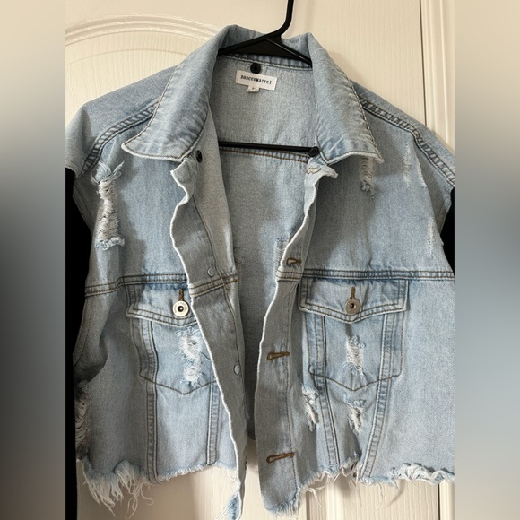Dance & Marvel- Cropped Denim Jacket - Picture 3 of 3